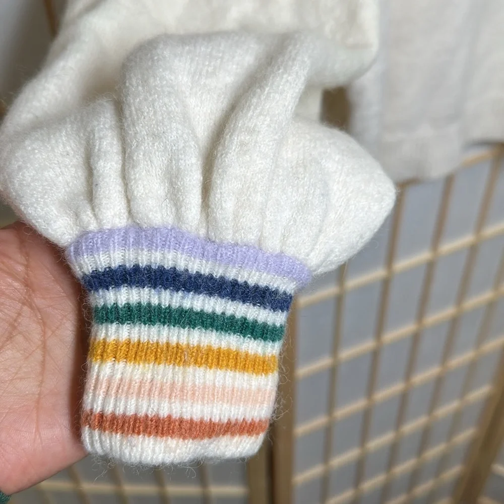 🌈 Madewell Rainbow Trim Gladwell Sweater🌈 - Picture 3 of 8